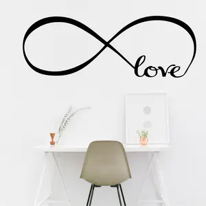 Picniva Infinity Symbol Word Love Vinyl Art Decal Wall Stickers Decor Room Decorative Ornaments Removable Smooth