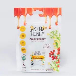 K&A Honey 100% Pure Aroeira Honey | Single serve packets | Natural Sugar Alternative | USDA Organic | Premium (3 Packet)