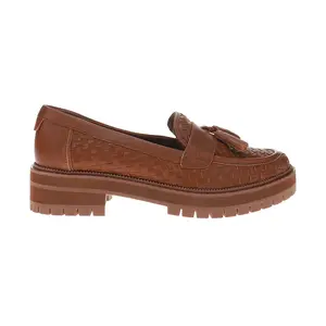 TOMS Womens Cara Tassel Lug Sole Loafers Casual - Brown