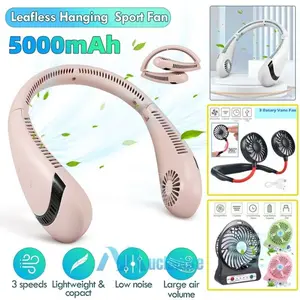 Neck Hanging Fan Cooling Air Cooler Little Electric Air Conditioner Foldable New