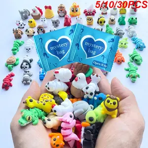 3D-Printed Animal Surprise Mystery Bag, Random Cute Collectible Toys, 5/10/30 Pieces, Toy House Decoration, Fairy Garden Decoration, Birthday Gift