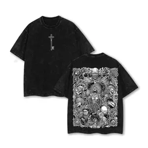 The Key Shingeki no Kyojin - Attack On Titan Anime Double Printed Washed Tee