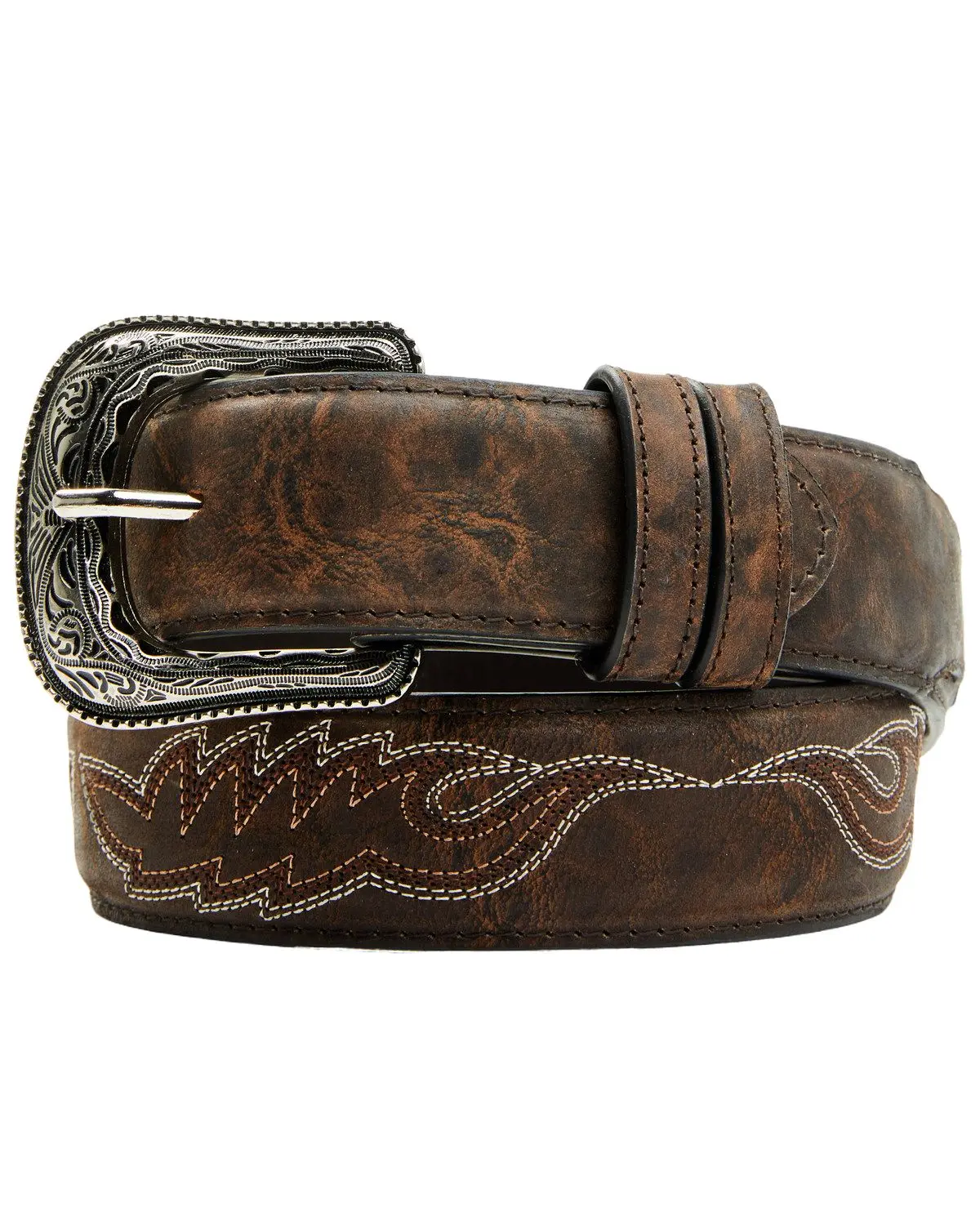 Cody James Men's Men'S Brooks Stitched Leather Belt - Cjasu24bt4