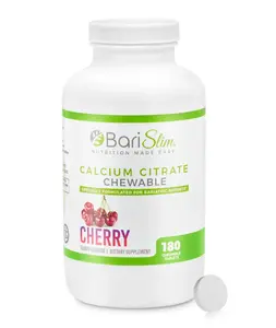 BariSlim Bariatric Calcium Citrate with Magnesium & Vitamin D Tabs - 500mg Calcium Citrate - Formulated for Post Weight Loss Surgery - Supports Bone Health | Cherry Healthcare Dietary