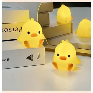 Duck Night Light Bedroom Decoration Cute Cartoon Animal Night Light Christmas Gifts For Kids Room Bedside Sleeping Lamp