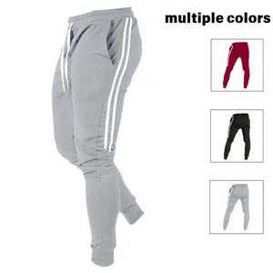 Sporty and youthful solid-color two-bar design, suitable for casual daily sports and commuting, fashionable sportswear pants
