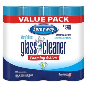 Sprayway Glass Cleaner, 19 oz., value pack of 4