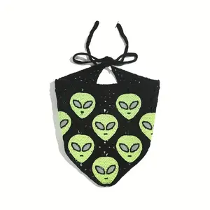 Alien Crochet Headscarf