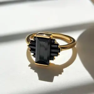 Modern minimalist statement ring,Sleek geometric jewelry.The color scheme is classic and sophisticated, with geometric shapes that make a strong statement, Perfect for daily layering.Everyday edgy accessory.Gift for minimalist lovers.