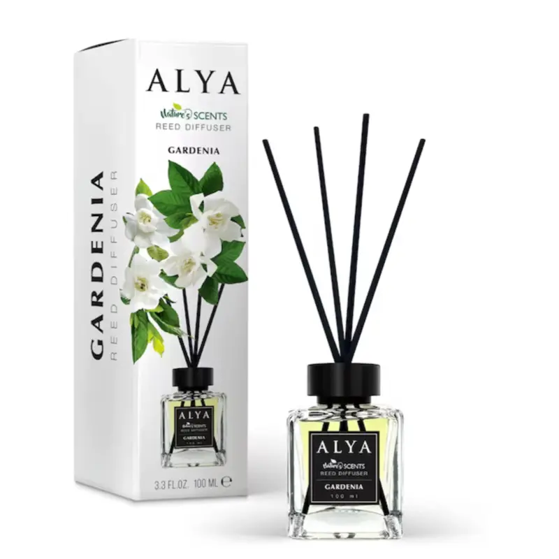ALYA Gardenia Reed Diffuser 100ml Long-Lasting Home Fragrance with ...