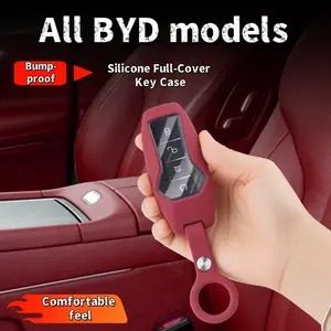 Byd Song L Dmi Han Ev Yuan Plus Up Tang Car Key Case, Full Cover Buckle, Original Car Accessory, Same Color Design