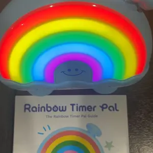 The Pal Company Rainbow Timer Pal – Kid-Safe Visual Countdown Tool (1-99 Min), Color-Changing Night Light, Magnetic Backing, BPA-Free Silent Sensory Aid for Classroom Calm Corner & Home Use