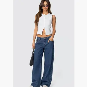 Edikted Raelynn Washed Low Rise Jeans