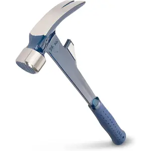 Hammertooth Hammer - 24 oz Long Handle Straight Rip Claw with Milled Face & Shock Reduction Grip - E6-24TM