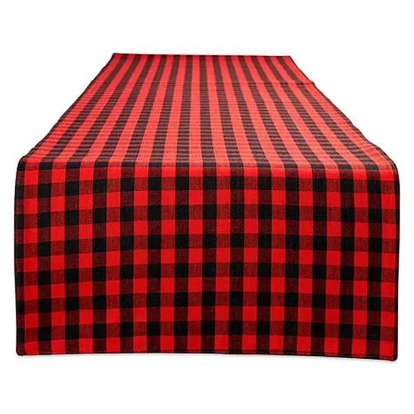 Design Imports Reversible Gingham Buffalo Check 14" x 72" Table Runner