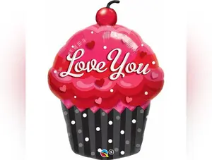 Love You Cupcake Jumbo Balloon