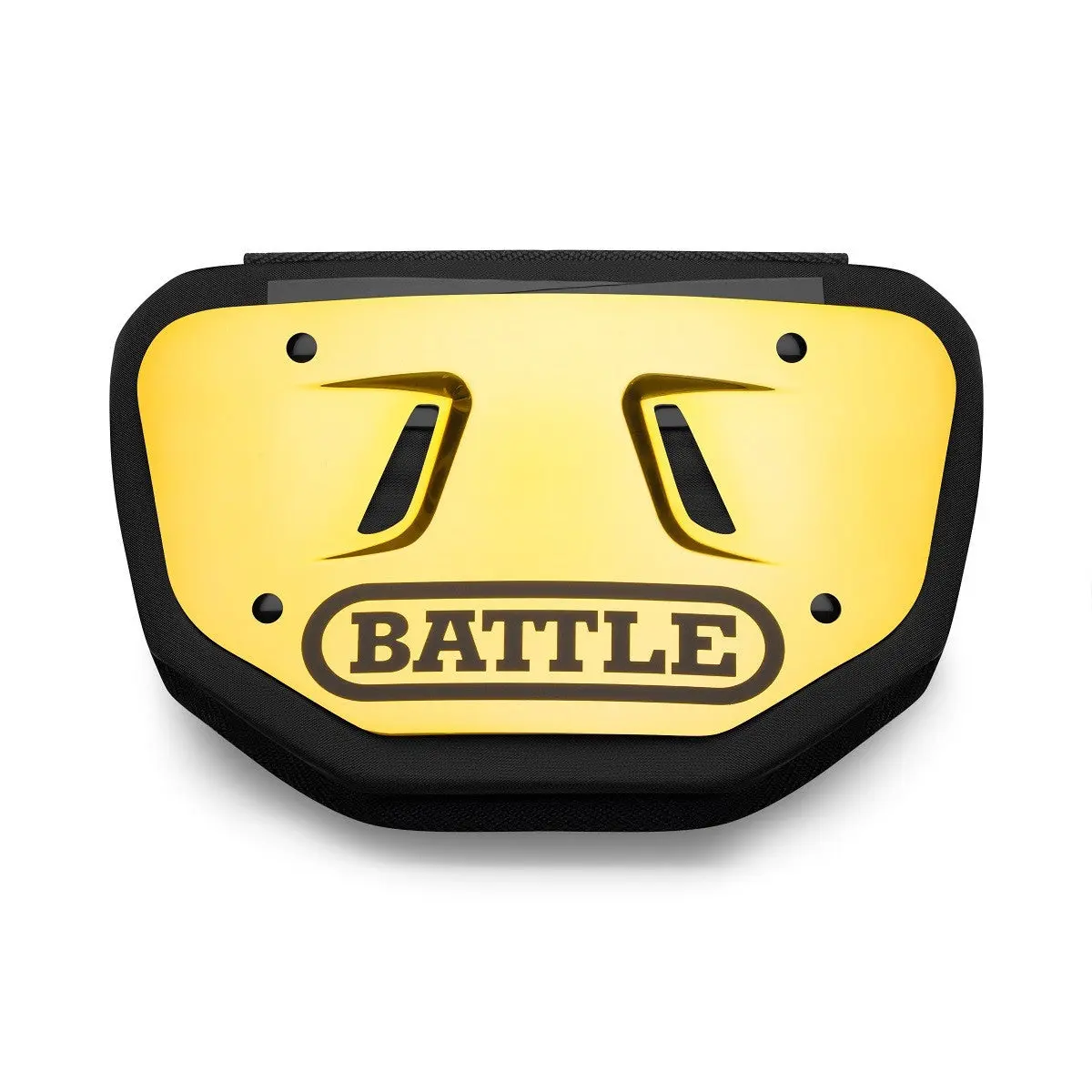 Battle Sports Chrome Football Back Plate, American Football Equipment with High-Impact Foam, Curved Design for Max Energy Disbursement & Impact Absorption, Universal Fit for Adult & Youth, Hardware-Included Training Protection Gear