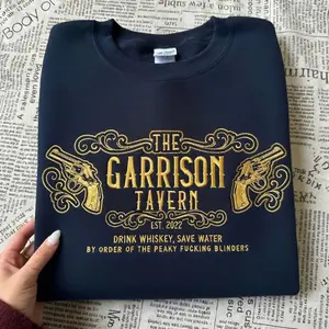 Garrison Tavern Peaky Blinders embroidered sweatshirt, Shelby Brothers Birmingham England Gangster Shirt, TV Series Fan Merch