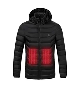 Heated Super Lightweight Jacket with Rechargeable Battery Pack Included for Men and Women Black