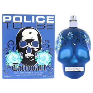 To Be Tattooart For Man By Police - Fragrance For Men - Mysterious And Elegant Scent - Intriguing Base Of Amberwoods And Tonka Beans - For A Man Who Likes The Risk Of A Free Spirit - 4.2 Oz EDT Spray