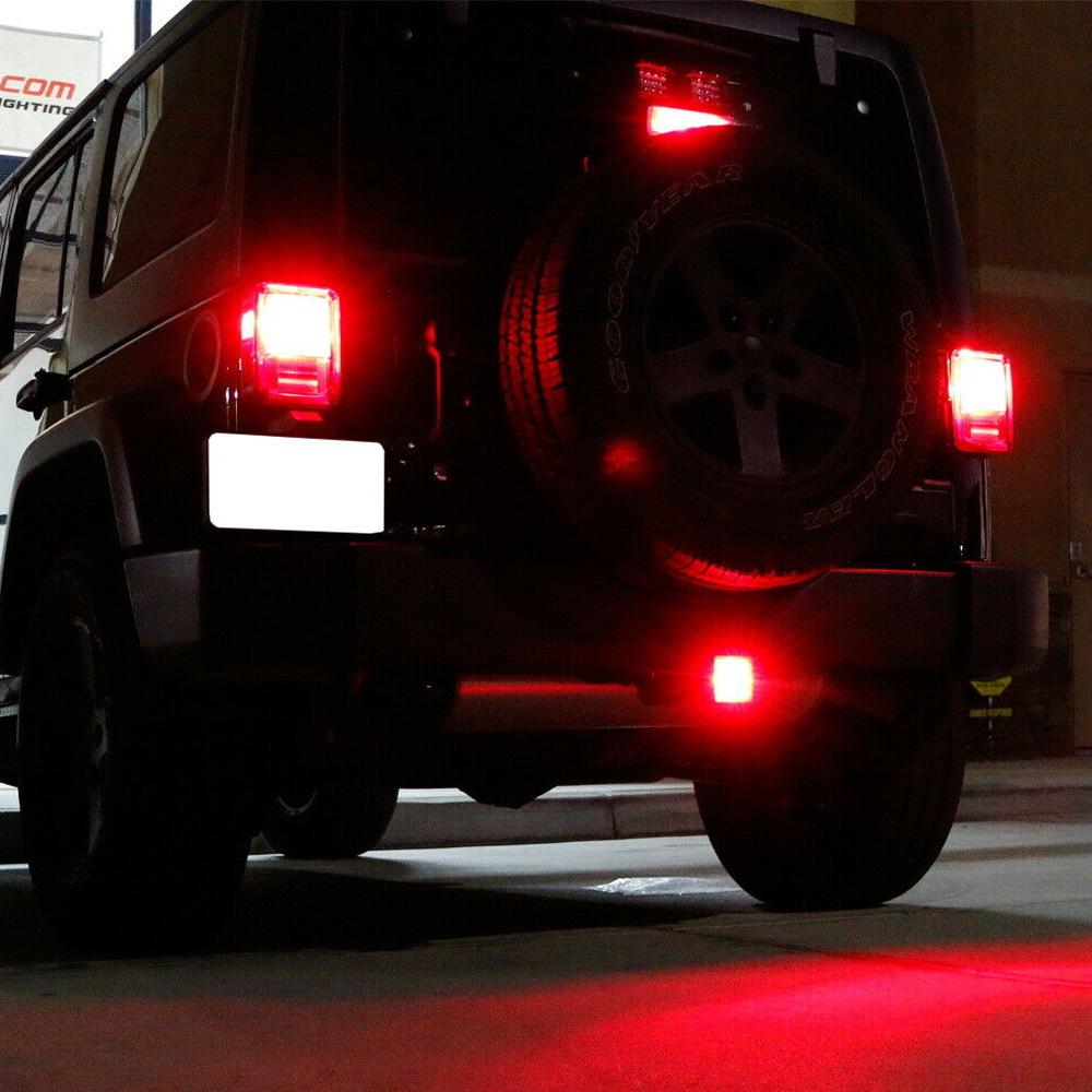 AUXITO Smoked Lens 15-LED Brake Light Trailer Hitch Cover Fit Towing & Hauling 2" Size