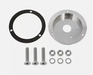Chrome Plastic Watermelon Light Base with Gasket Bolts and Nuts for Secure Installation
