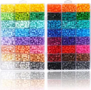 Artkal Fuse Beads 48 Colors 9600 Melty Beads Compatible Perler and Hama