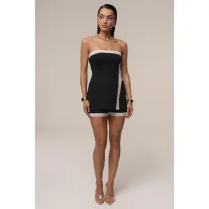 Black/Milk Olivea Knit Short Set
