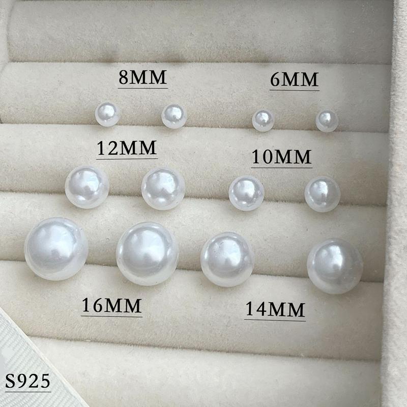 Women's Pearl Stud Earrings High-end SenseElegantEarrings Fashion Niche Simple VersatileAccessories
