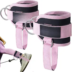 Ankle Straps for  Machines Kickbacks - Adjustable Comfort Ankle  Attachments for Gym Ankle Cuff  Machine Glute Kickback Straps -  Extensions, Curls & Ankle Cuffs Women