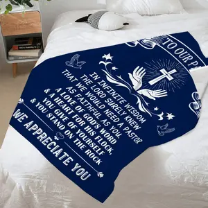 Gifts Blanket 60x50, Pastor Gifts for Men Women, Inspirational Christian Unique Pastor Gifts for Men, Religious Gift for Pastor Men Throw Blanket