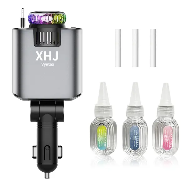 XHJ 5-1 Starlight Car Charger with Projector & Aromatherapy - Three Bottles Included - Portable & Unique Design