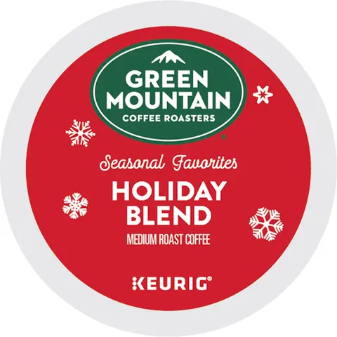 Green Mountain Coffee Roasters Holiday Blend Coffee -  Keurig K-Cup Pods - Medium Roast Coffee - Holiday Coffee Flavors - Seasonal Coffee Drinks