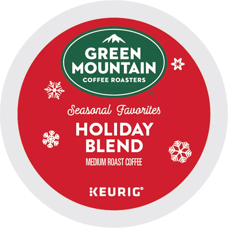 Green Mountain Coffee Roasters Holiday Blend Coffee -  Keurig K-Cup Pods - Medium Roast Coffee - Holiday Coffee Flavors - Seasonal Coffee Drinks