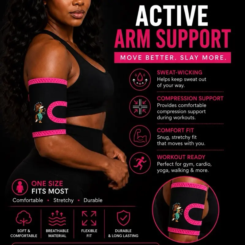 Foxy Lady Compression Workout Arm Bands