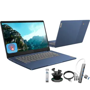 Lenovo 14'' FHD Touchscreen Slim 3 Chromebook Laptop for Business Student, 8-Core MediaTek Kompanio 520, 4GB RAM, 64GB eMMC, Wi-Fi6, Long-Battery Life, Chrome OS