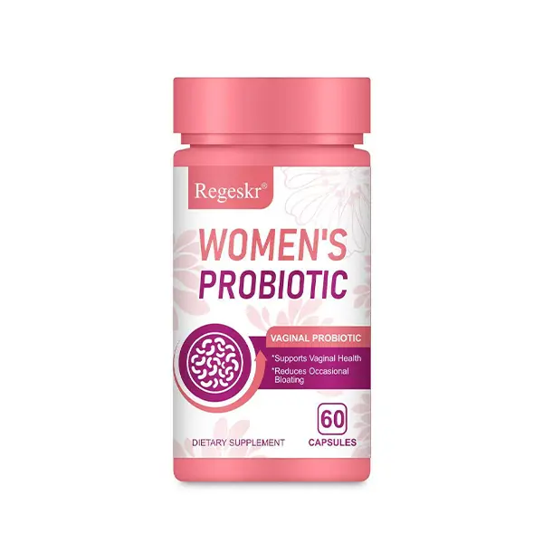 Regeskr Women's Probiotic – Vaginal Health Support with Specialized Strains – Reduces Occasional Bloating & Odor – Natural Balance Formula for Daily Feminine Wellness – 60 Capsules / 30-Day Supply