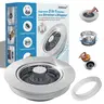 Hibbent Upgraded 3 in 1 Kitchen Sink Drain Strainer, Stainless Steel Pop Up Sink Stopper, Larger Anti-Clogging Basket, 3-Layer Seal, Detachable Drain Plug for US Standard 3-1/2" Drain, Brushed Nickel,home decor