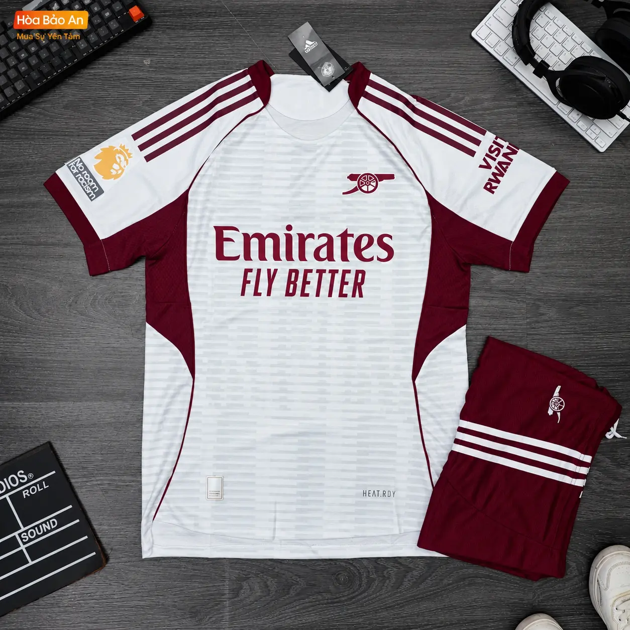 2026/2027 Men's Athletic White And Red Football Training Uniform Breathable Short Sleeve Kit