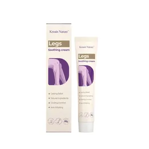 Kreain Nature Soothing Leg Cream – Varicose & Spider Veins Relief, Cooling Gel for Leg Pressure & Discomfort, Natural Plant-Based Formula, 1.06 OZ