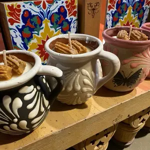Churro Soy Candle Talavera Mug 16 oz