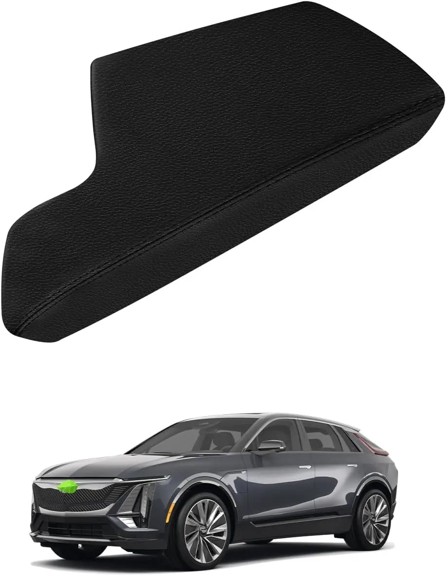 Center Console Cover for 2023-2025 2026 Cadillac Lyriq Accessories Armrest Cover Anti-Scratch Middle Console Pad Leather Armrest Protector