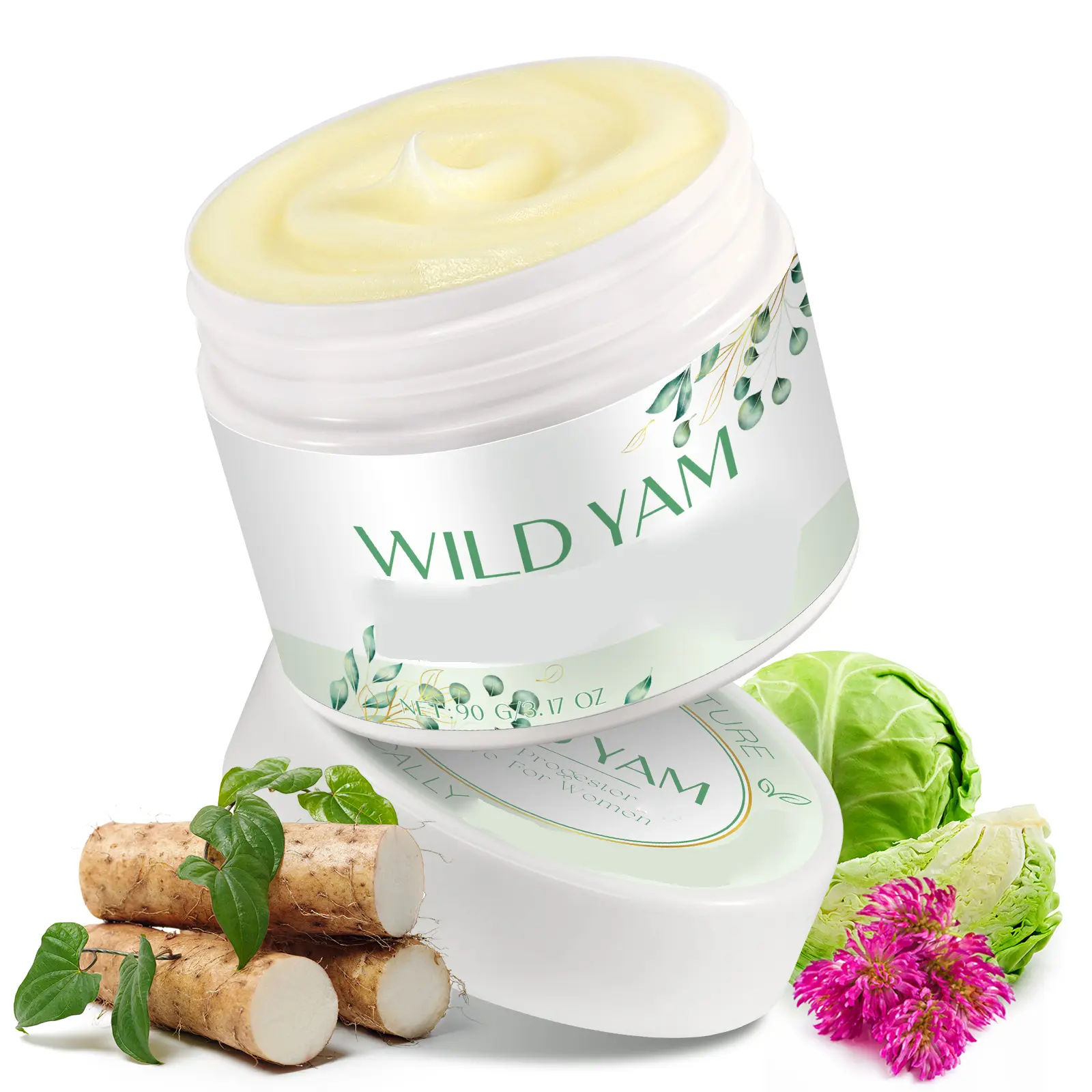 Yecuce Wild Yam Cream - Gentle Hydrating Sensitive Skin Face & Body Lotion with Daily Brightening, Hydration & Barrier Repair Benefits, 90g (TikTok Shop Back to School)