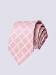 Unisex Hand-Tied Plaid Print Tie, Casual Elegant Tie, Suitable for Business and Daily Wear, Multiple Colors Available, Stylish and Versatile Accessory