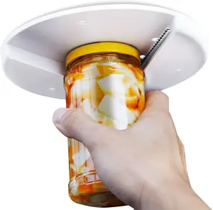 Easy-Grip Jar Opener Under Cabinet for Seniors with Arthritis - Multi-Functional One-Handed Kitchen Utensil Tin