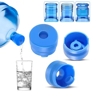 3 & 5 Gallon Water Jug Cap, 3 Pack Reusable Food Grade Silicone Replacement Cap for 55mm Standard/Screw/Water Bottle and Water Dispensers, Non-Spill & Leak Free - Pack of 3 #SummerVibes
