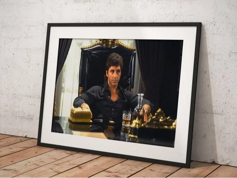 Scarface, Wall Decor, Poster Framed Room Decor, Home Decor, Movie Poster for Gift