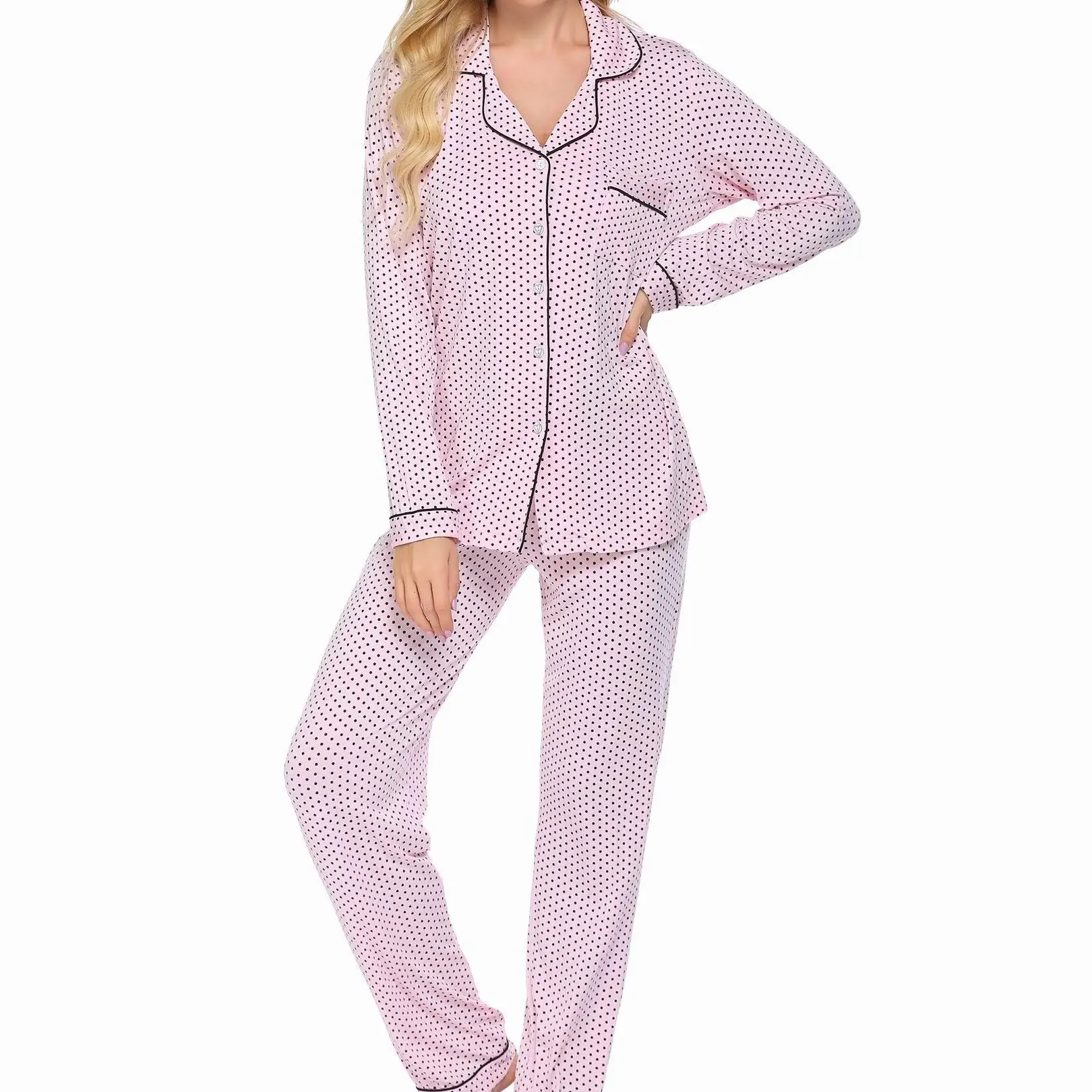 Pd- Pink With Black Dots