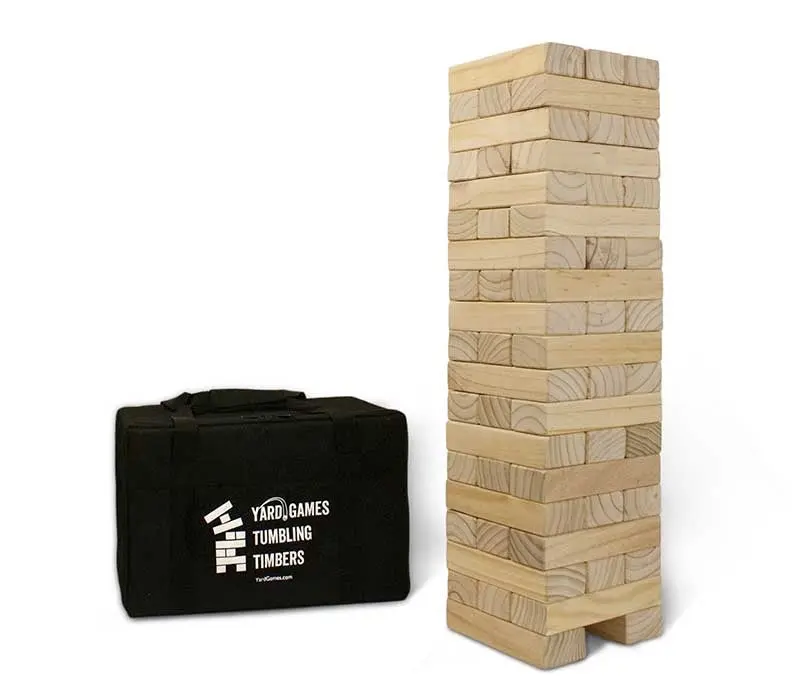 Giant Tumbling Timbers Yard Game Set with Carrying Case Giant Tumbling Timbers Yard Game Set with Carrying Case
