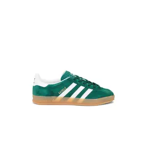 adidas Originals Gazelle Indoor Sneaker in Dark Green
